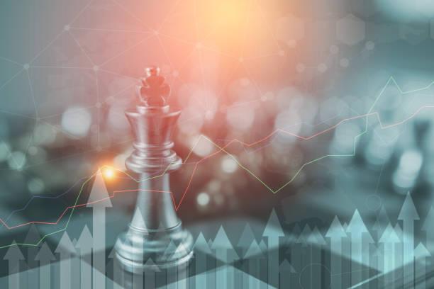 The image shows a chess king as a strategy topic